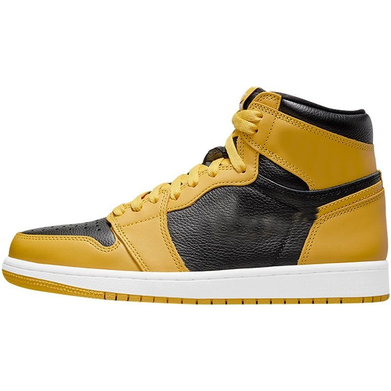 

Men's and women's high top classic retro 1s culture leisure sports basketball shoes, Black