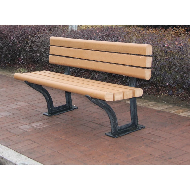 
HDPE wooden garden park bench for wholesale 