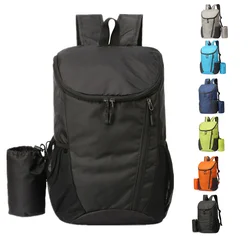 Accept custom logo Lightweight Packable Backpack bright color Foldable ultralight Outdoor Folding backpack for men women