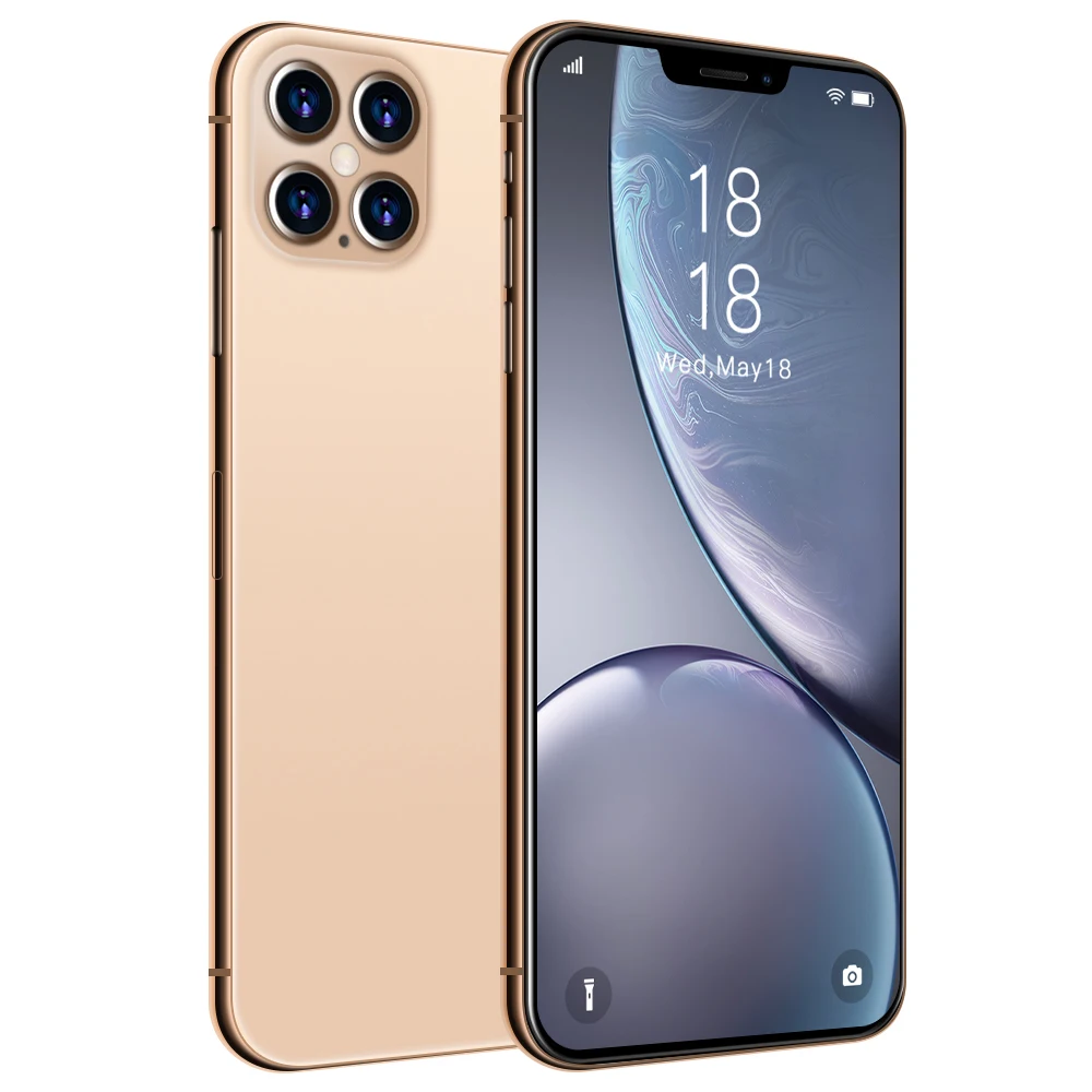 

2020 factory price i12 pro max smart phone 6.7inch touch screen Global Version Mobile Phone Android10 8+256GB Smartphone