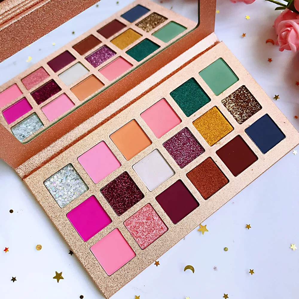

OEM Square Pan Eyeshadow Palette Private Label Long Lasting Eyeshadow