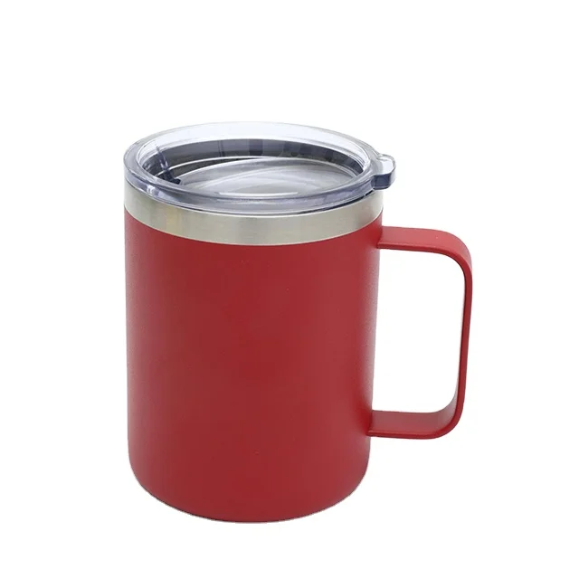 

2021 fashion new style universal stainless steel insulated square handle multi color mug water cup, Colorful