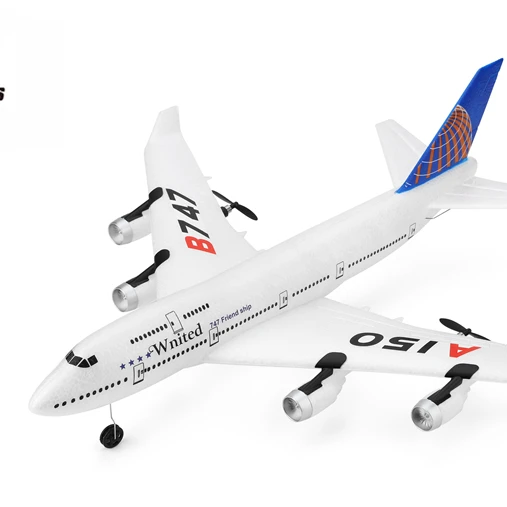 

WLtoys A150 Airplane 3CH RC Airplane RC Glider Boeing B747 Model Fixed Wing EPP Remote Control Aircraft Toy XK A150-B747, White