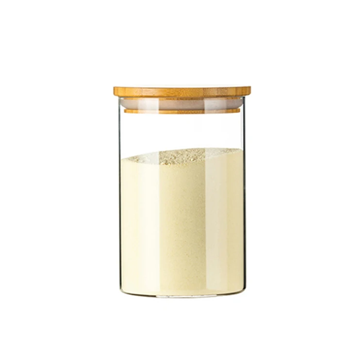 

Small Cute Straight Milk Bottle Spice Glass Jar With Lid