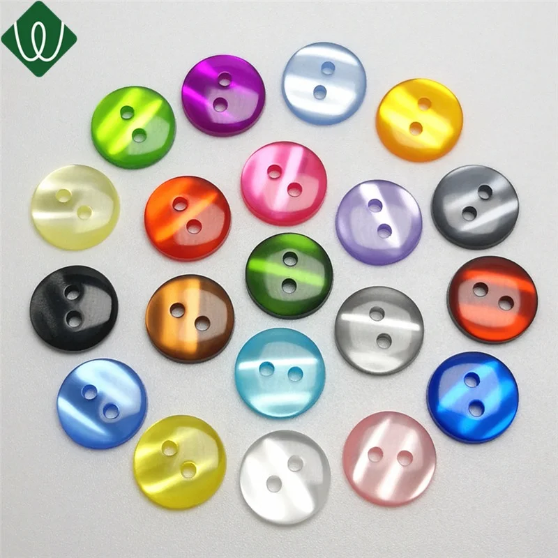 

Popular shirt sewing shirt button 2 holes custom colored plastic resin shirt button, Customize