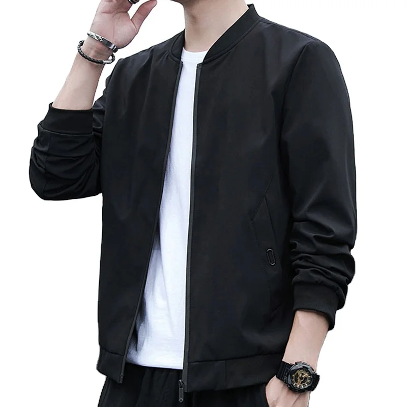 

Men's Casual Youth Thin Baseball Collar Top Jacket