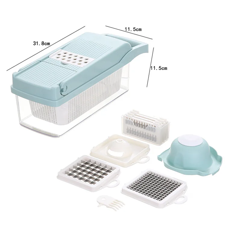 

Kitchen Accessories Tools Garlic Crusher Manual Multi-function Nuts Vegetable Shredding Slicer