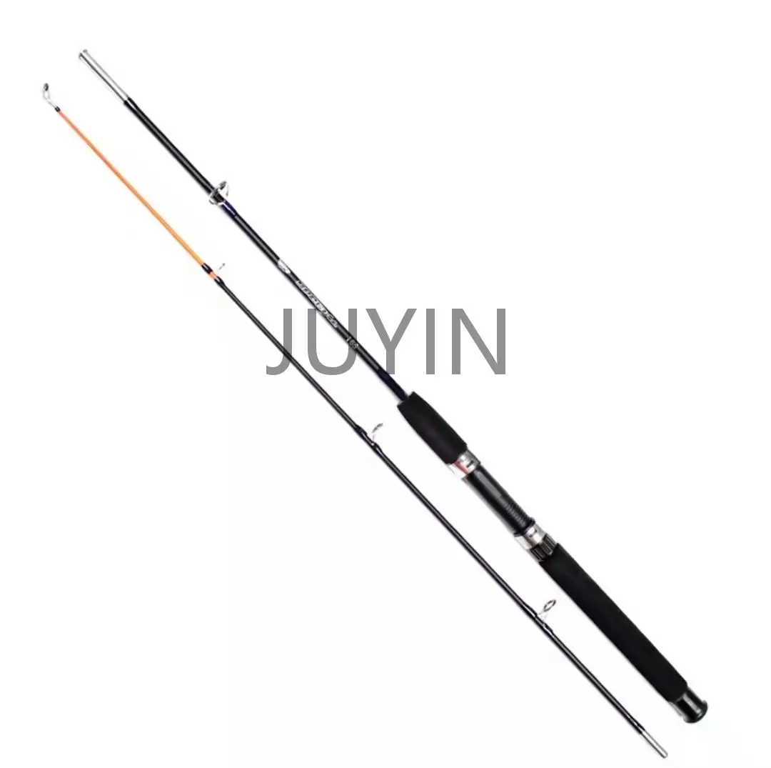 

JUYIN Lure straight handle ice fishing raft rod multi-section solid plug two-section fiberglass fishing rod
