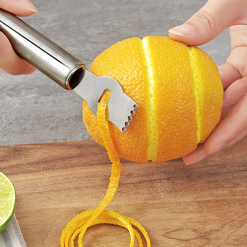 

Lemon Peeler Stainless Steel Lemon Zester Grater Lime Orange Citrus Fruit Grater Peeling Knife Kitchen Gadgets Bar Accessories