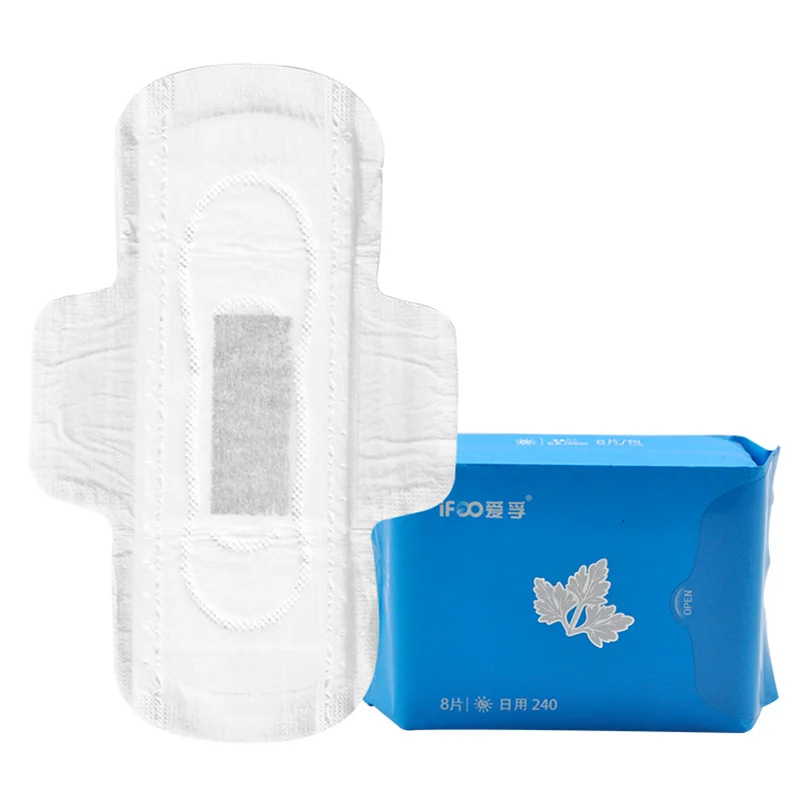 

Cheap Raw Material Cotton Lady Day Use Sanitary Pad Anion Sanitary Napkin For Women