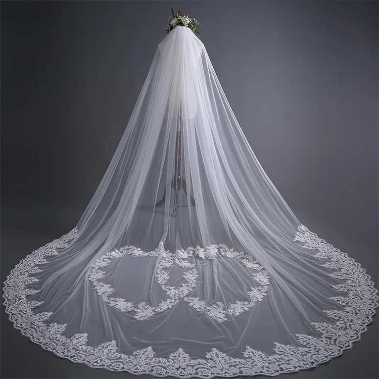 

New Bridal Veil Belt Insert Comb Wedding Veil Long Lace Lace Wedding Veil