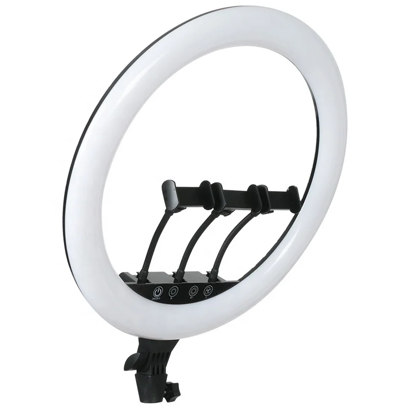 

Beauty photographic 45cm /18 Inch Led adjustable ring fill light, White/black/custom