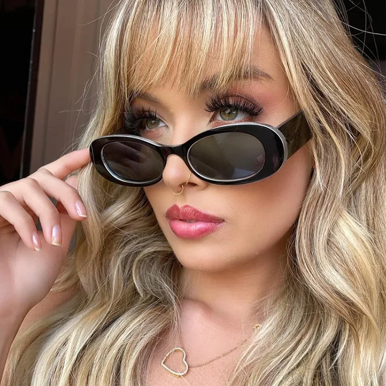 

Wholesale European And American Fashion Vintage Luxury 2021 Pink Small Round Sunglasses, Picture