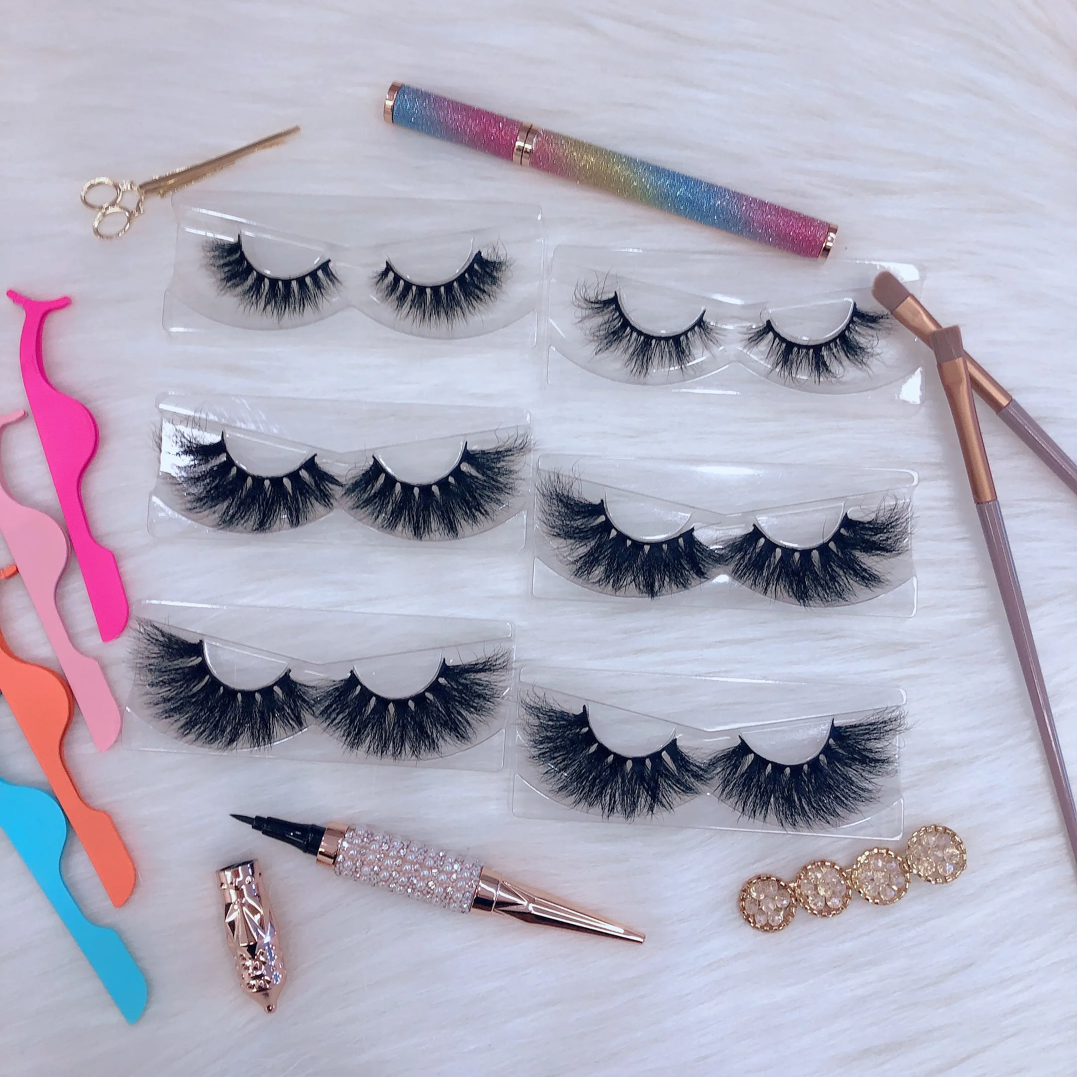 

wholesale eyelashes private label with eyelashes tweezers