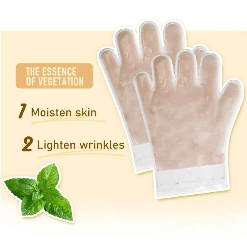 

Customized Skin lavender moisturizing anti-aging care paraffin wax sheet emerging hand mask