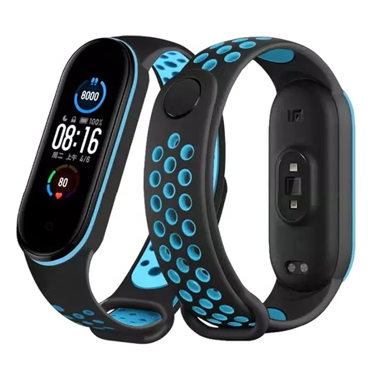 

Coolyep Amazon Hot Selling Smart Band Silicone Sporty Mi band 5 Replacement Strap for Xiaomi Mi band Strap, Optional