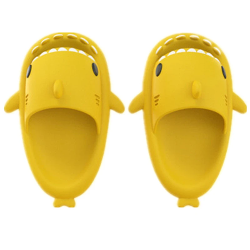 

Dropshipping Custom Logo 2021 Kids EVA Slippers Lovely Shark Shape Slides Outdoor Shoes Children Lightweight Cartoon Slipper