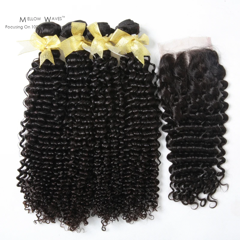 

Mellow Wave Virgin Human Hair Bundle Kinky Curly Bundle With Natural Color Indian Human Hair Unprocessed Human Hair Bundle