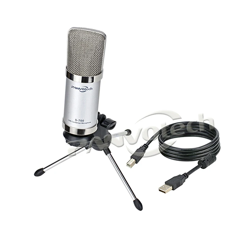 

Portable USB Stereo Studio Mic Mini Microphone For PS4 Laptop PC Desktop Audio Microphone For Online Meeting Live Recording