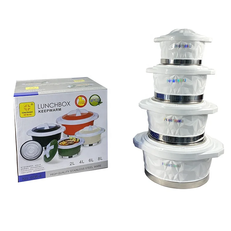 

Food Keep Warm Casseroles 2L 4L 6L 8L Dining Table Food Keep Fresh Casseroles Container 4 Pcs Set