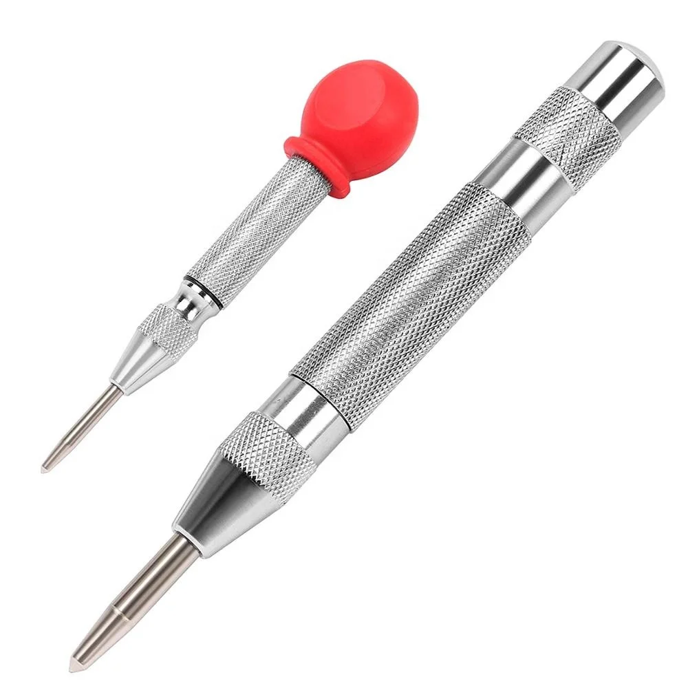 Free Shipping Super Strong Automatic Center Punch 6 Inch Black Steel