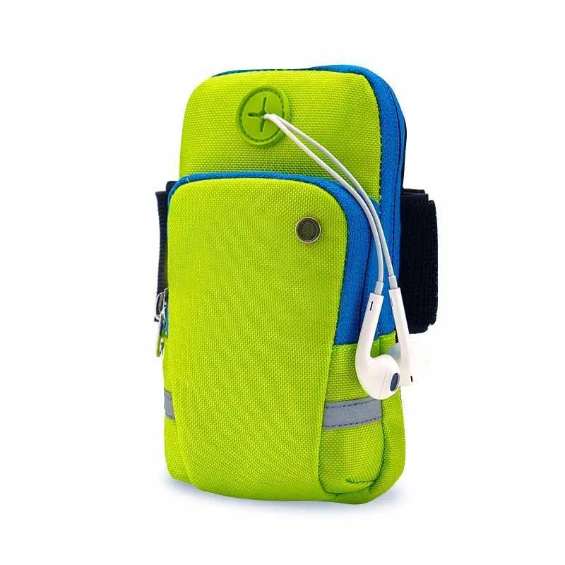 

Lightweight mobile phone case arm pack sports arm strap with headphone jack running belt