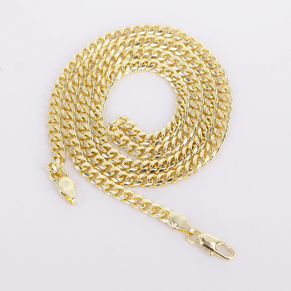 

X0129 High quality 18K gilded simple design necklace, 18k gold