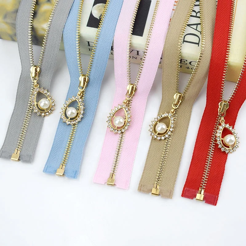 

garment zipper 3# open end colorful custom metal teeth zipper for clothes, Customize