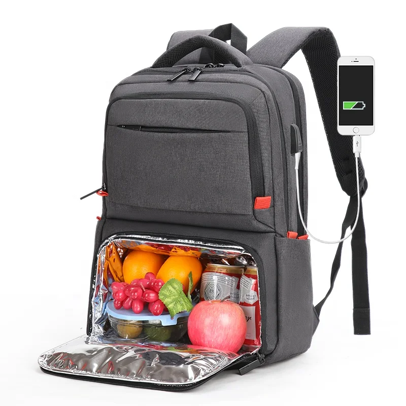 

Aoking large capacity outdoor picnic multifunction urban daypack camping laptop insulated cooler lunch backpack with usb port