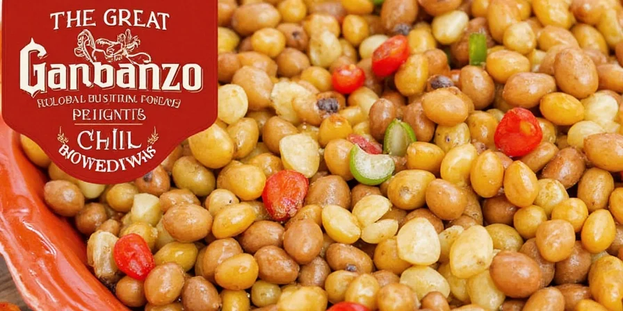 Garbanzo Bean Chili Bowl with toppings