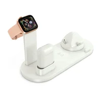 

4 in 1 mobile phone wireless charging station Stand Pad with 3 Charging Dock