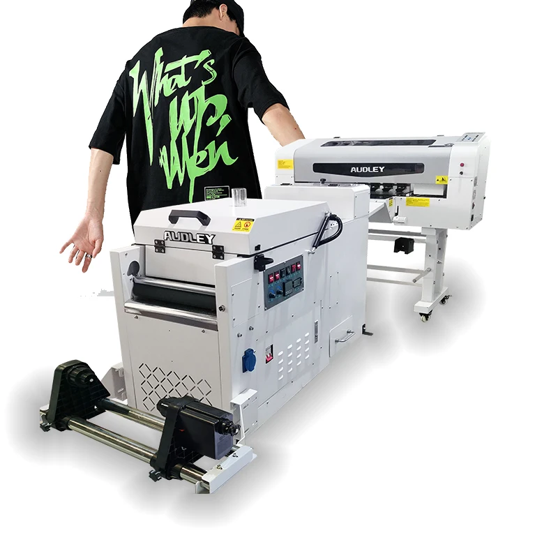 

Audley cheap F1080A1 XP600 2 head dtf a3 30cm dtf plotter printer with a3 powder shaker price in China for garment office