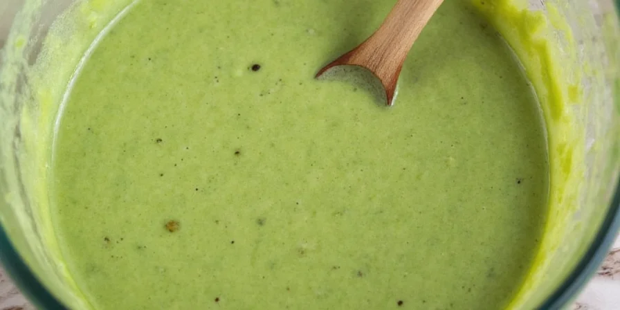 Green Goddess Dressing stored in a mason jar