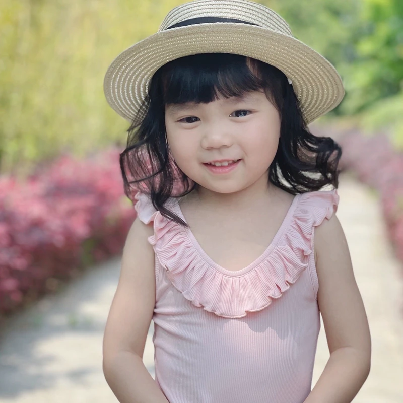 

Ganki Sleeveless Top With Ruffle Collar for girls Lounge Wear Tops Baby Clothes