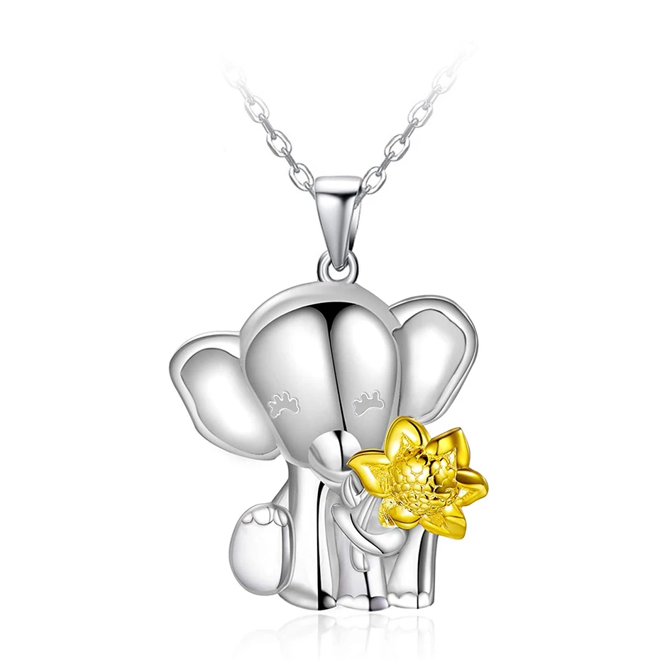 

Rose Valley Sunflower Necklace Hot Selling Jewelry Pendant Gold plated Two Tone Jewel Fashion Gift For Lover YN030