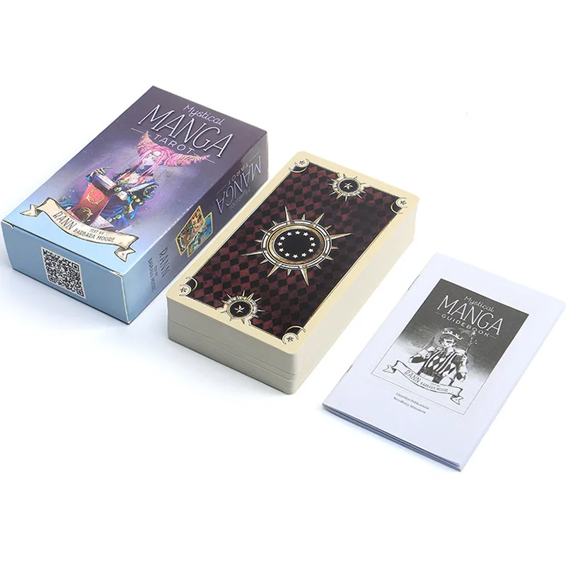 

Mystical Manga Tarot Cards Party Tarot Deck Supplies English Board Game Party Playing Cards 78pcs Tarot Cards