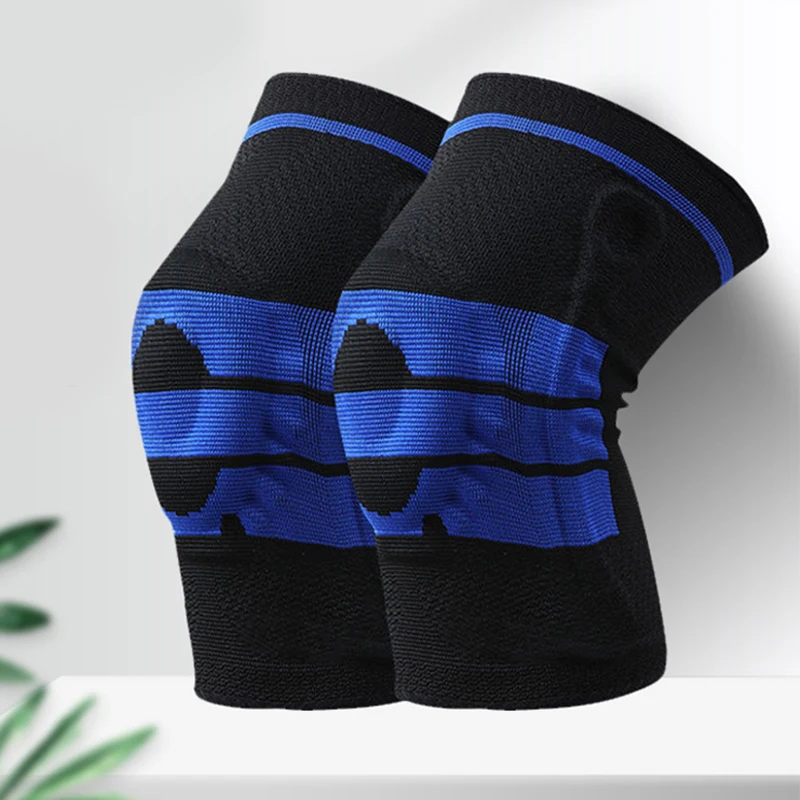 

Silicone Knee Pads Strap Knee Braces for Arthritis Knee Pads for Joints Support Meniscus Compression Protection Sport, As pictures