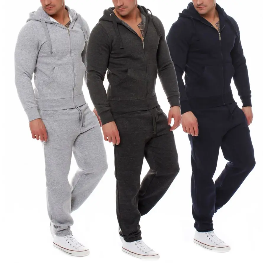 

Hot Sale Sweatsuit Track Jogging Suits Mens Gym Wear Set For Men Jogger Set Mens Sweatsuit Sets