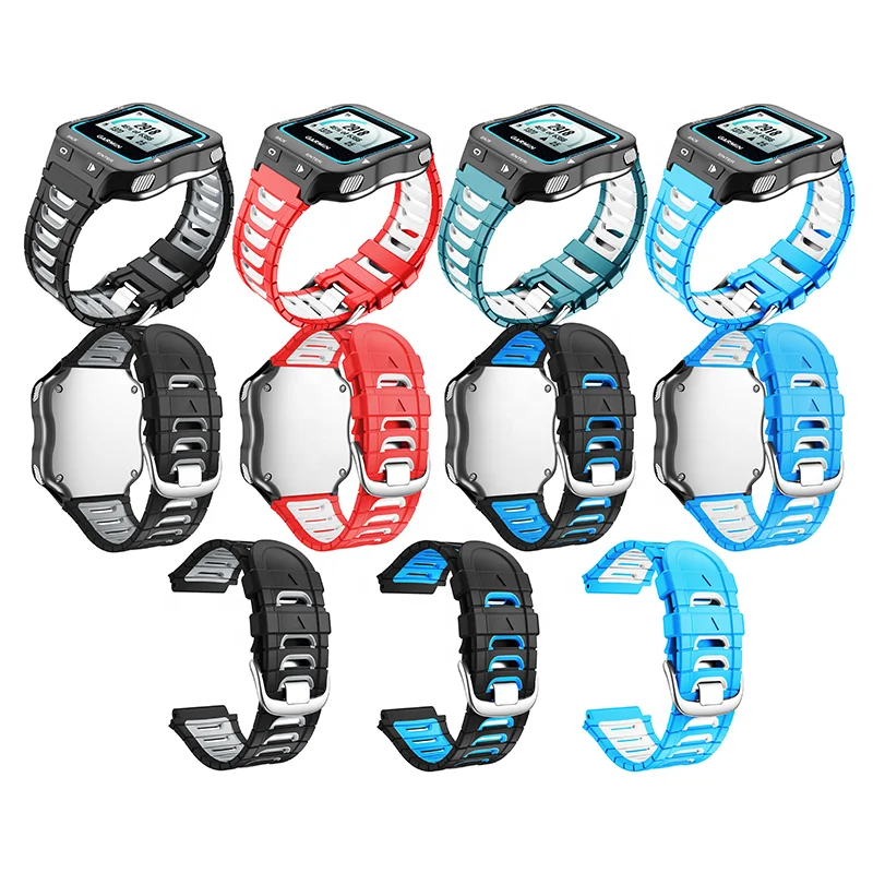 

Watchband  Silicone Strap Double Color Replacement Smart Wristband Soft Sport Bracelet Garmin Watch Band, Multi colors