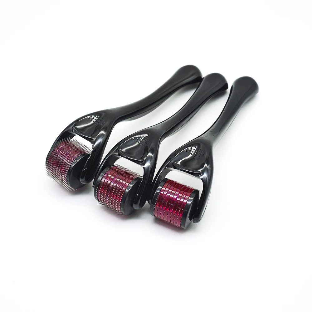 

skin care fine titanium micro 540 needle derma roller, Black, silver, gold, rose