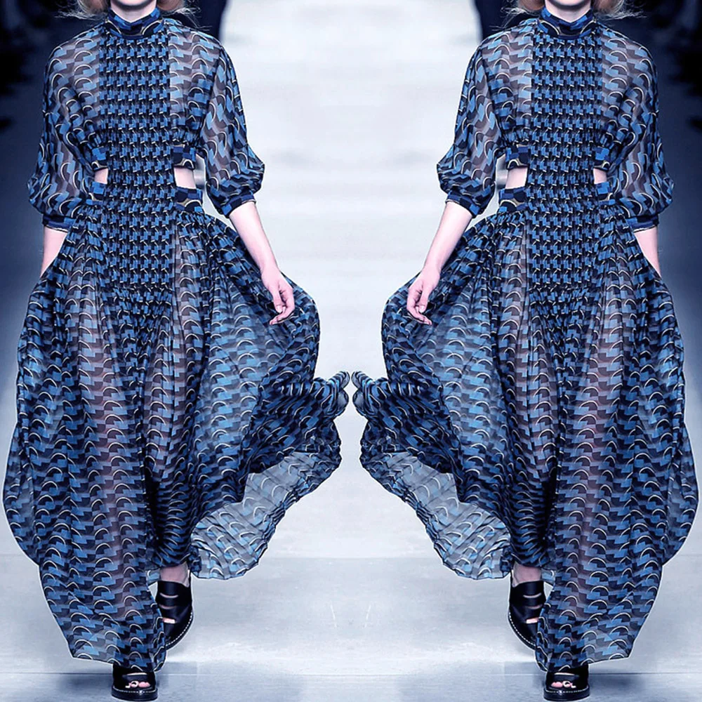 

2020 Fashion Casual Printing Sling Loose Long Dress Plus Size Party Women Clothing Ladies Print Apparel