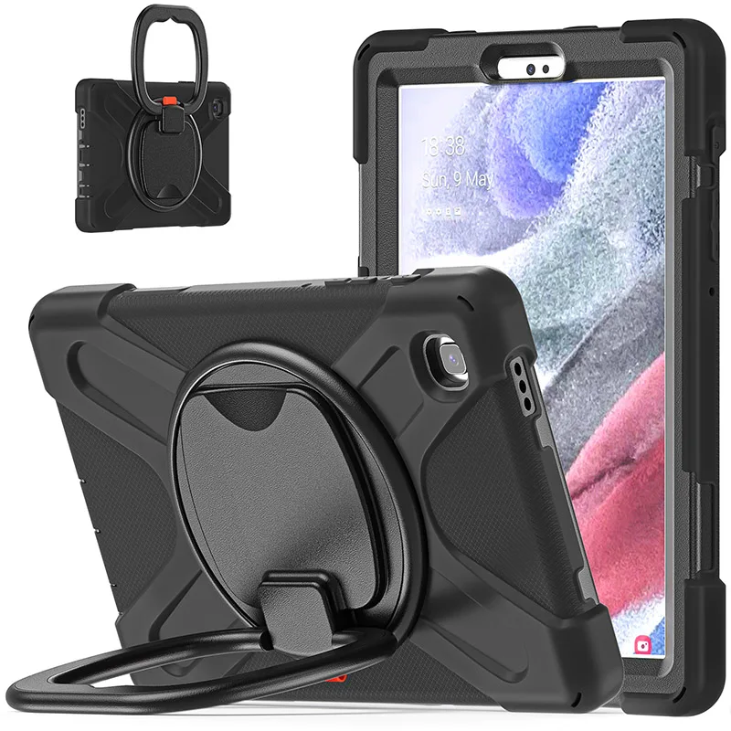 

For Samsung Galaxy Tab A7 lite T220 Multi-angle Adjustment Tablet Case Anti-drop With lanyard Protective Stand and screen