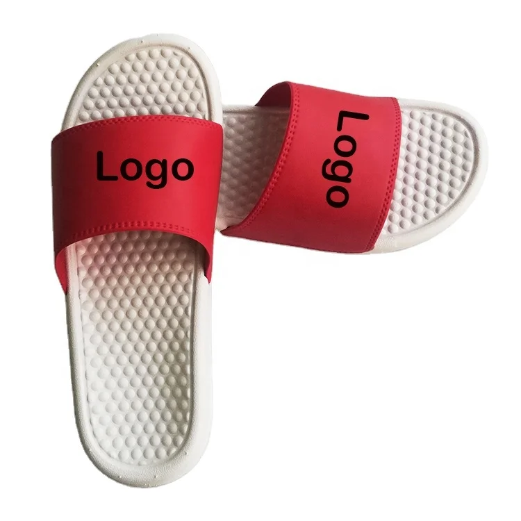 Custom Designer Slides PVC EVA Slippers Sandals Unisex Men's Massage Sole Slippers Plain Blank Men Custom Slide Footwear