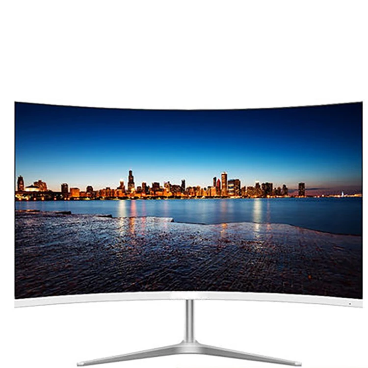 

led screen monitor pc smart monitor desktop cpu office monitor wholesale, White