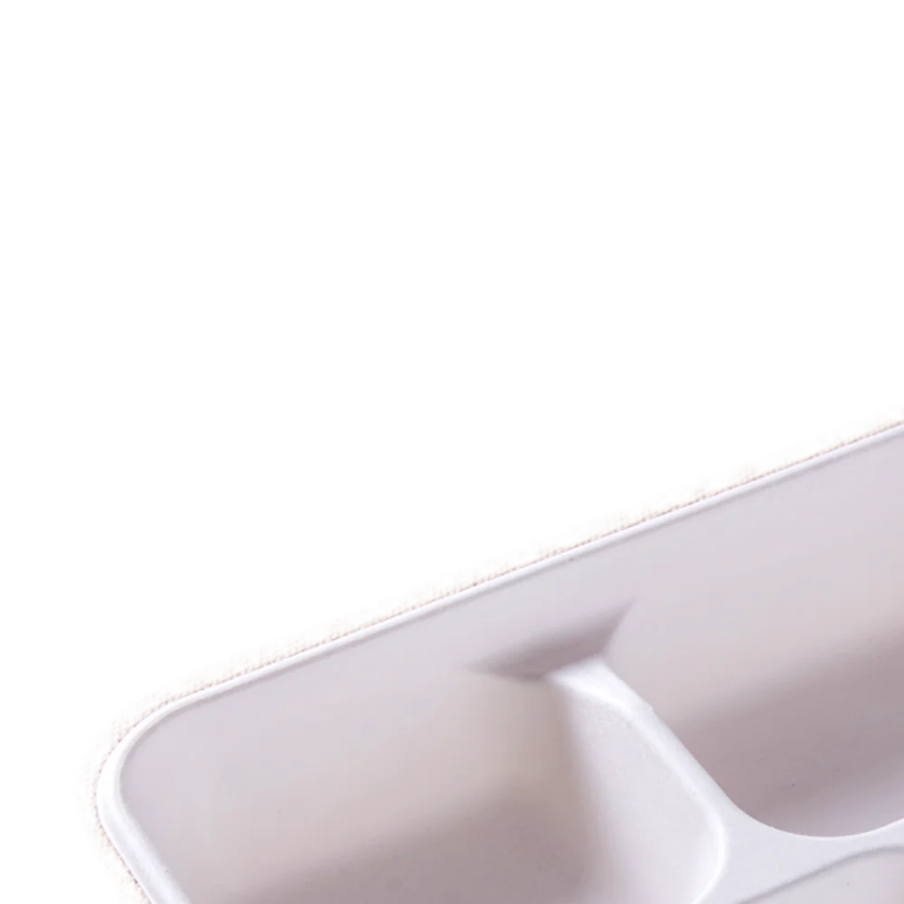
biodegradable disposable 4 compartments sugarcane food container sugarcane bagasse pulp 
