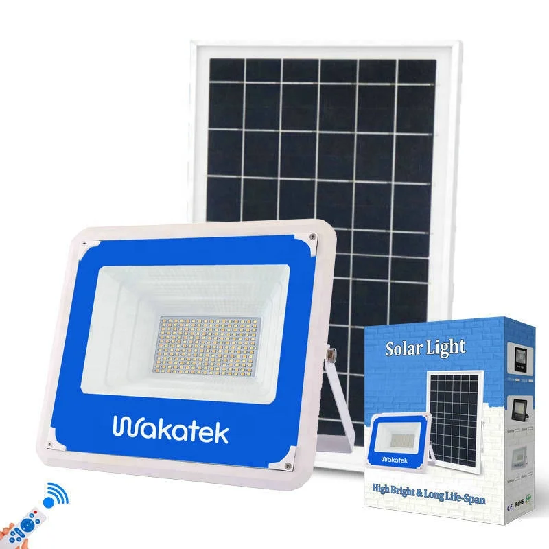 WAKATEK  150watt solar floodlight  solar security flood light   new product new design