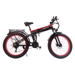 YEASIONWD Free Shipping 26X4.0 Wheel Mountain Bike 1000W Motor Snow Bike 14Ah Lithium Battery Fat Tire Folding Electric Bike