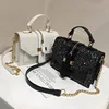 Fashion newest creative personality women sparkle messenger shoulder bag handbag