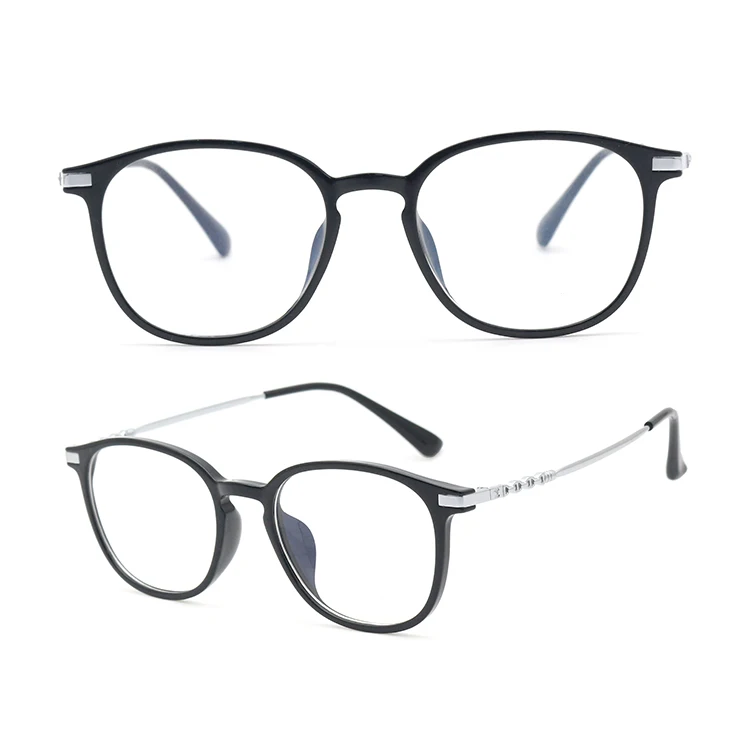 Ultralight Round Spectacle Frame for Men Women TR90 Memory Metal Optical Glasses