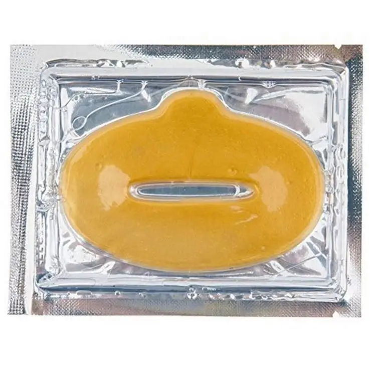 

Customized logo vegan Single chip packaging pluming lip mask with collagen